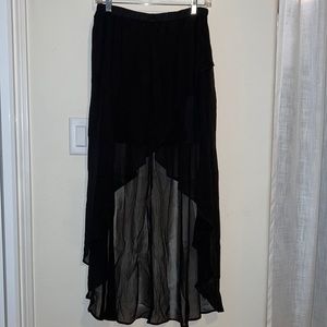High-low Sheer Skirt